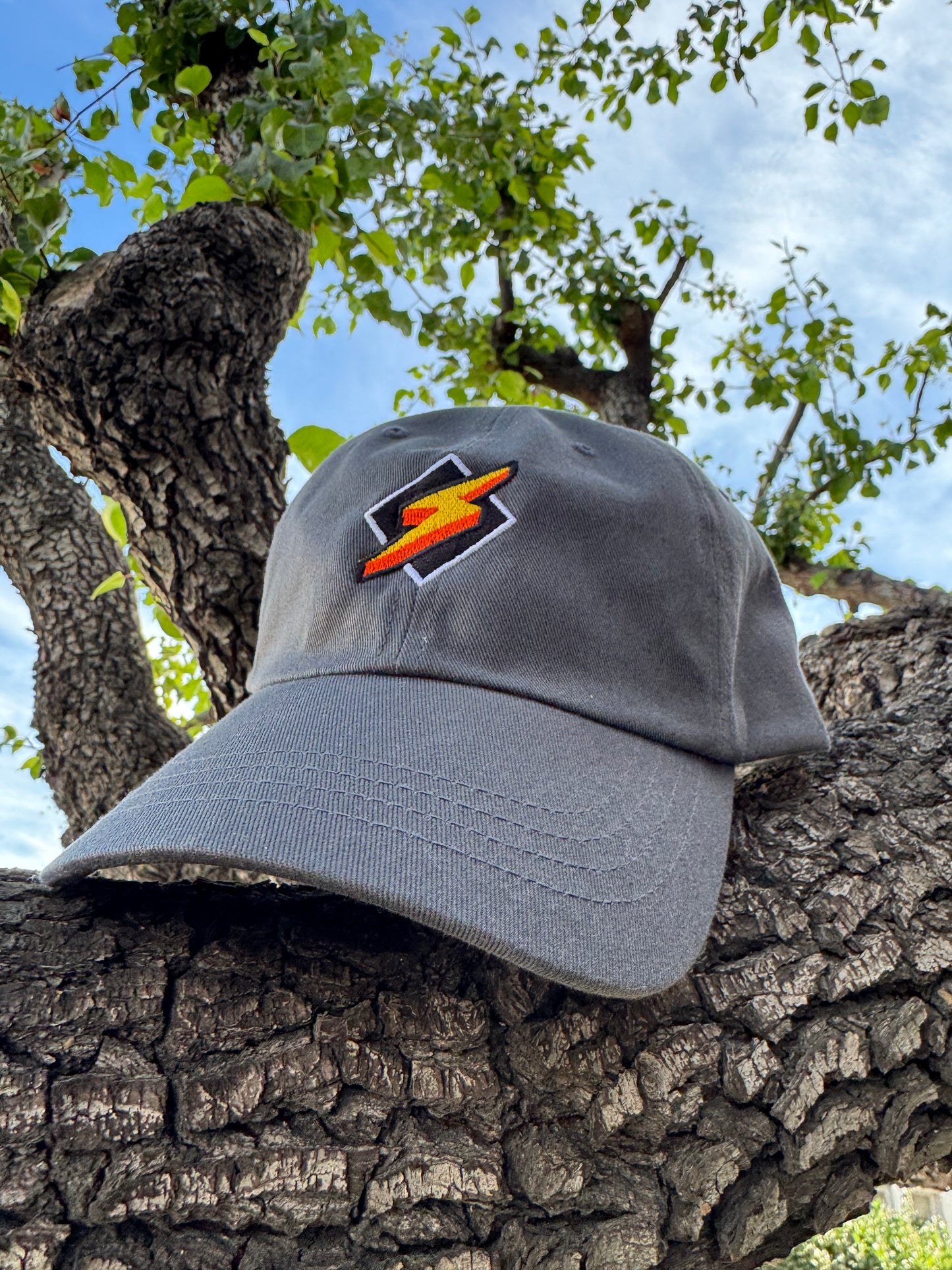 Winamp Hat Lightning Dark Mode | Offline Dad Hat