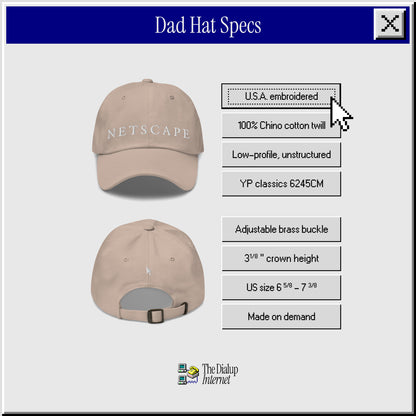 NETSCAPE the Original Browser | Offline Dad Hat